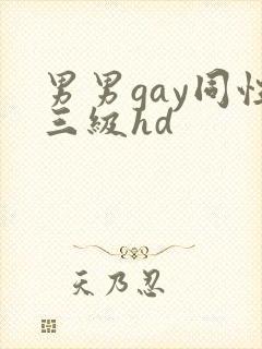 男男gay同性三级hd