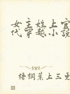 女主姓上官的古代穿越小说封面