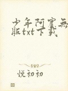 少年阿宾无删减版txt下载