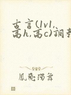 古言(1v1,高h,高c)调教