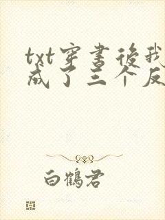 txt穿书后我成了三个反派的恶毒后娘