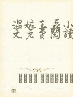 温婉王磊小说全文免费阅读无弹窗