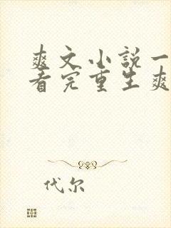 爽文小说一口气看完重生爽文