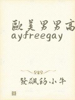 欧美男男高清gayfreegay