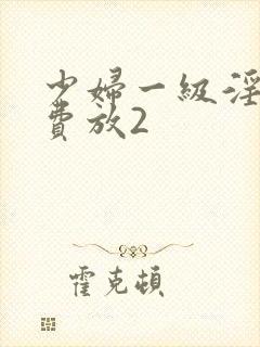 少妇一级淫片免费放2