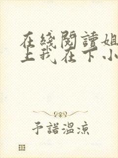 在线阅读姐姐在上我在下小说封面