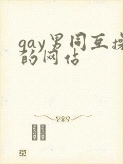 gay男同互操的网站