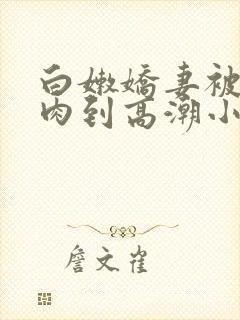 白嫩娇妻被壮汉肉到高潮小说