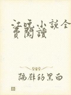 江晚小说全文免费阅读封面