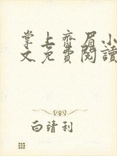 掌上齐眉小说全文免费阅读笔趣阁封面