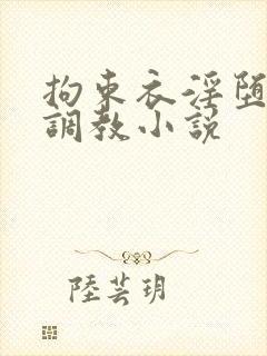 拘束衣淫堕自缚调教小说封面