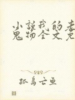 小说我的老公是鬼物全文免费阅读