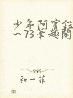 少年阿宾钰慧1～73笔趣阁txt封面