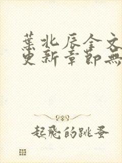 叶北辰全文最新更新章节无弹窗