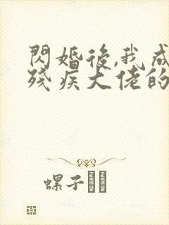 闪婚后,我成了残疾大佬的心尖宠