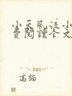 小天风流小说免费阅读全文最新章节