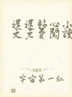 迟迟动心小说全文免费阅读无删减