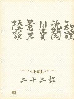 陆景川沈知意小说免费阅读全文最新章节封面