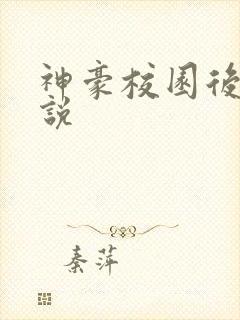 神豪校园后宫小说