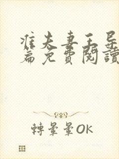 准夫妻王导番外篇免费阅读