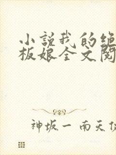 小说我的绝色老板娘全文阅读