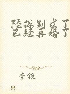 陆总别求了夫人已经再婚了短剧