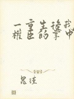 一重生后我成了权臣的掌中娇