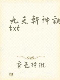 九天斩神诀林辰txt