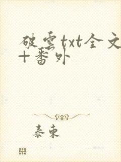 破云txt全文+番外