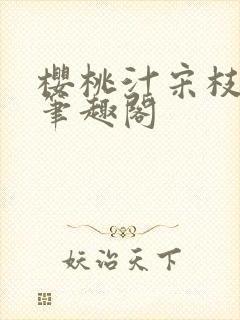 樱桃汁宋枝江野笔趣阁