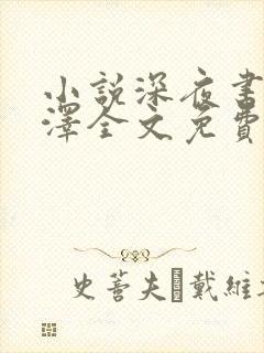 小说深夜书屋周泽全文免费阅读