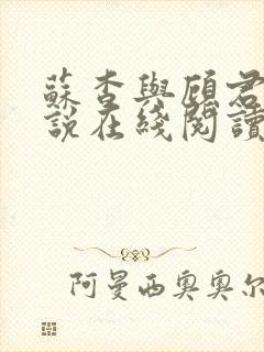 苏杳与顾君亦小说在线阅读笔趣阁