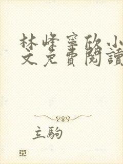 林峰宁欣小说全文免费阅读笔趣阁