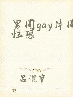 男同gay片同性恋