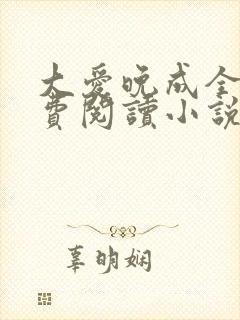 大爱晚成全文免费阅读小说封面