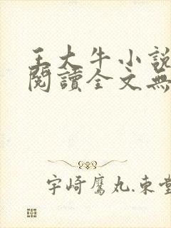 王大牛小说免费阅读全文无弹窗