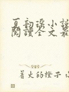 夏韵瑶小说免费阅读全文最新章节封面