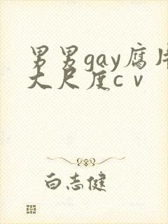 男男gay腐片大尺度cⅴ