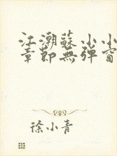 江潮苏小小最新章节无弹窗笔趣阁