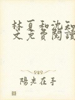 林夏和沈知白全文免费阅读最新章节封面