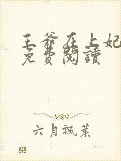 王爷在上妃在下免费阅读