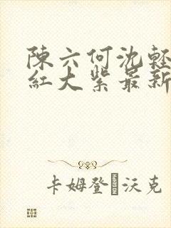 陈六何沈轻舞大红大紫最新笔趣阁封面