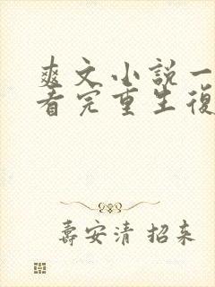 爽文小说一口气看完重生复仇封面