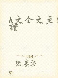 h文全文免费阅读封面