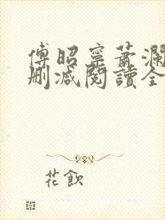 傅昭宁萧澜渊无删减阅读全文