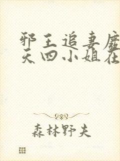 邪王追妻废材逆天四小姐在线阅读