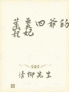 叶枣四爷的心尖宠妃