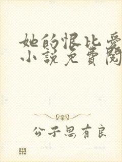 她的恨比爱长久小说免费阅读封面