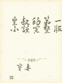 皇叔的第一宠妃小说完整版大结局封面