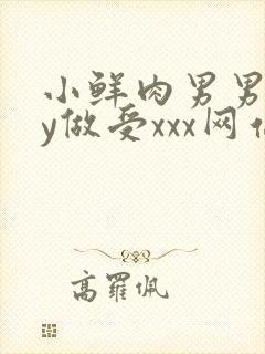 小鲜肉男男gay做受xxx网站